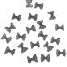 50x Cute Bowknot Nail Resin Nails Art Decorations 3D Nails Art Jewels Supplies For Acrylic Nails 50x 3d Nails Art Bowknot Nail Nails Decoration Jewels Supplies knight black