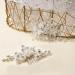 Housoutil Bridal Comb Wedding Hair Comb Hair Accessories for Girls Flower Hair Clip Wedding Ceremony Decorations Tiara White Pearl Bride Flower Head Color-preserving Copper Wire - Buy Online on GoSupps.com
