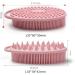 2 in 1 Exfoliating Body Scrubber: Silicone Shower Massager Brush with Premium Loofah Head - Skin, Scalp, and Hair Exfoliation in Shower - Buy Online on GoSupps.com