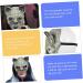 Homsfou Halloween Mask - Cat Skull Half Face Costume with Ears | 3D PU Party Props for Cosplay - Buy Online on GoSupps.com