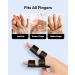 Meto Finger Splints (4 Count) - Trigger Finger Brace for Straightening Support, Arthritis Relief - Black & Blue - Buy Online on GoSupps.com