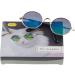 MMMiao Metal Frame Small Round Pet Sunglasses for Special Tidal Glasses for Cats or Small Dogs 1Pack (Golden+Blue) - Buy Online on GoSupps.com