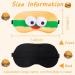 Funny Hamburger Sleep Mask for Women | Soft Travel & Nap Eye Mask with Elastic Strap - Perfect for Rest & Relaxation - Buy Online on GoSupps.com