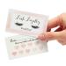 300 Pack Pink Lash Loyalty Cards with Heart Hole Puncher - Ideal for Small Business Eyelash Extension Rewards - Buy Online on GoSupps.com