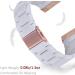 V-MORO Resin Strap for Fitbit Versa 3/Sense - White | Lightweight Bracelet with Stainless Steel Buckle | Replacement Band for Fitbit Versa 3/Sense - Buy Online on GoSupps.com