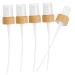 FOYTOKI 5pcs Replacement Spray Bottle Nozzles Spray Bottle Tops Perfume Sprayer Fine Mist Heads Bamboo Trim Leak Seal
