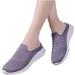 Women's White Sneakers for Fitness & Walking - Soft Sole Slip-On & Lace-Up Shoes - Purple 37 EU - Buy Online on GoSupps.com