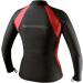 Sharkskin Women's Chillproof Long Sleeve Full Zip Shirt - Black/Red (Size 14) - Buy Online on GoSupps.com