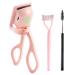 Heated Eyelash Curlers Eyelash Curlers with Separator Tool and Brush 2 Modes Heated Quickly for Stunning Lashes in Minutes Easy to Curl Natural and Lasting Eyelashes (Pink)