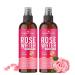 Organic Netra Pure Rose Water Face Toner with Vitamin C Helps to Hydrate The Skin Cleanses and tightens The Open pores -Mist Spray for All Skin Type (200 L Pack of 2)
