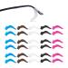 14 pairs of non-slip silicone ear clips multicolored