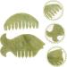 Frcolor 2-Pack Gua Sha Jade Head Massager Combs - Portable Scalp Massage Tools for Relaxation & Hair Care - Buy Online on GoSupps.com