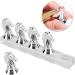 Glomora Nail Stand Horse Head Nail Tip Practice Rack Magnet Adsorption False Nail Display Support Holders for False Nail Tip Manicure Tool Home and Salon Use (Silver) - Buy Online on GoSupps.com