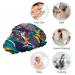 Nicokee Double Waterproof Shower Cap - Colorful Carp Design - Reusable Fashion Hat for Women - Beauty, Bath, Hair Spa - Home, Hotel, Travel Use - 10.6 x 10.6 Inch - Buy Online on GoSupps.com