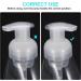 QXAYXA Foam Dispenser - 350ml Foam Pump Bottles (4-Pack) | Refillable Foam Soap Pumps for Kitchen Bathroom Shampoo Facial & Hand Washing - Buy Online on GoSupps.com