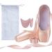 Girls & Ladies Professional Ballet Dance Shoes | DoGeek Satin Pointe Shoes with Ribbon | Pink | Size Larger - Buy Online on GoSupps.com