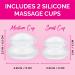 Cheeky Cups Cellulite Suction Cup Set - Anti Cellulite Massage Kit for Skin Firming and Lymphatic Drainage - 2 Silicone Cups for Legs, Buttocks, Thighs - Buy Online on GoSupps.com