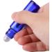 Inice 24 Count Cobalt Blue Glass Roller Bottles for Essential Oils - 10ml - Buy Online on GoSupps.com