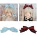 Limtula Gothic Lace wknot Barrettes for Cosplay Party w Barrette Women Role Play Hair Clip Anime Maid Costume Headdress Light Purple - Buy Online on GoSupps.com