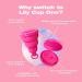 Intimina Lily Cup One: Collapsible Menstrual Cup for Beginners & Teens - First Time User-Friendly - Buy Online on GoSupps.com