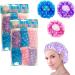 8 Pack Purple Shower Caps for Women - Waterproof Bath Hat with Elastic Band - Buy Online on GoSupps.com