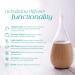 Raindrop 2.0 Nebulizing Diffuser - Essential Oil Aromatherapy with Light-Colored Wood Base | International Shipping Available - Buy Online on GoSupps.com
