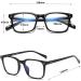 Effnny Blue Light Blocking Glasses Anti Eyestrain Filter UV Square Eyeglasses Frame Computer Gaming Eyewear For Men Women 5025/Transparent Pink - Buy Online on GoSupps.com