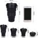 DARUNAXY Collapsible Travel Cup - Silicone Folding Camping Cup with Lid - 19oz Portable Bottle (Black) - Buy Online on GoSupps.com