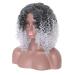 Buy Afro Curly Wig for Women - White & Black Long Synthetic Hair for Cosplay & Anime | 80s Wavy Brazilian Style - Buy Online on GoSupps.com