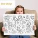Kids' Animal World Drawing Roll - DIY Painting Paper Roll for Coloring and Sticky Wall Stickers - Buy Online on GoSupps.com
