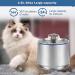 JJYPET 84oz/2.5L Stainless Steel Cat and Dog Water Fountain with Ultra-Quiet Pump and Filters for Multiple Pets - Buy Online on GoSupps.com