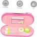 Solustre Double-Layer Glasses Case & Travel Kit - Stylish Holder for Glasses Contacts & Lenses - Flocked Cloth Included - Buy Online on GoSupps.com