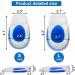 1 Pair Gel Heel Cups Plantar Fasciitis Inserts Pads for Heel Pain Bone Spur & Achilles Pain 40-45 (UK7.5-10) Blue - Buy Online on GoSupps.com