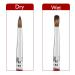 Accmor Size 2 Kolinsky Acrylic Nail Brush - Professional 3D Nail Art Brush for Acrylic Powder - Salon Quality - Red - Buy Online on GoSupps.com
