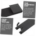 KITANDOVE 2pcs No Punching Hook Clothes Rack Bathrobe Towel Shower Door Hook Storage Hooks Stainless Steel 18X4.2CM Black2 - Buy Online on GoSupps.com
