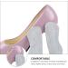 Healifty Women's High Heel Pads - Silicone Gel Insoles & Leather Heel Grips for Comfort and Support (Grey) - 4 Pairs - Buy Online on GoSupps.com