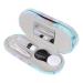 Homsfou 4 sentences double-layer glasses case double-sided glass container colored glass decor contact lens- and glasses case case case double layer travel protective cover flocked cloth