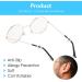 Qianyu 14 Pair Universal Ear Hooks - Soft Silicone Holders for Glasses & Sunglasses | Anti-Slip Round Elastic Ear Pads & Nasal Stoppers | International Shipping - Buy Online on GoSupps.com