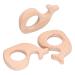 Shanrya Baby Teething Ring Set - 5pcs DIY Wooden Pacifier Chain & Childhood Disease Toys - Ideal for Jewelry Accessories - Buy Online on GoSupps.com