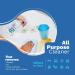 All-Purpose Cleaning Kit | Eco-Friendly Family-Safe Cleaner | 16.9 oz Reusable Bottle & 3 Effervescent Tablets for Home & Kitchen - Buy Online on GoSupps.com