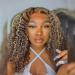 ISEE 22 Ombre Highlight Lace Front Wig - Human Hair, Pre Plucked, Kinky Curly, 180% Density - Buy Online on GoSupps.com
