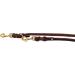 Dogeleine Fat Leather Brass Leash for Small & Large Dogs - Adjustable 2m x 8mm - Dark Brown - Durable & Stylish - Buy Online on GoSupps.com