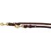 Dogeleine 5m Fat Leather Adjustable Dog Leash - Double Linen for Small & Large Dogs - Dark Brown - Buy Online on GoSupps.com