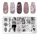 PiniceCore Nail Stamping Plates Marble Pattern Nail Art Plate Stencil Tools Stainless Steel Nail Design Stamping Template
