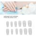 Nail Tips Multi-Size Breathable False Nail Tips Semi-Frosted Ultra-Thin for Salon (12#) - Buy Online on GoSupps.com