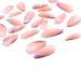 Sethexy Abstract Almond Shape False Nails - 24 Stylish Acrylic French Press-On Nails for Women & Girls - Perfect Swirl Design - Buy Online on GoSupps.com