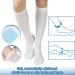 Open Toe Thrombosis Socks - Medical Compression Stockings for Varicose Veins | Class 1 Compression Knee Socks (White M) - 1 Pair - Buy Online on GoSupps.com