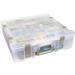 ArtBin 6981AB Super Satchel Deluxe Divided Base Large Portable Art & Craft Organizer with Drawers 1 Plastic Storage Case Clear - Buy Online on GoSupps.com