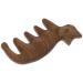 Nolitoy scalp massage comb from wood cat design sandal wood head massage kamm wide tooth-Gua-Sha-comb acupuncture stimulator comb for full body acupressure