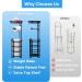 Black Toilet Paper Holder Stand with Shelf - Free Standing Bathroom Tissue Roll Storage Rack - Buy Online on GoSupps.com